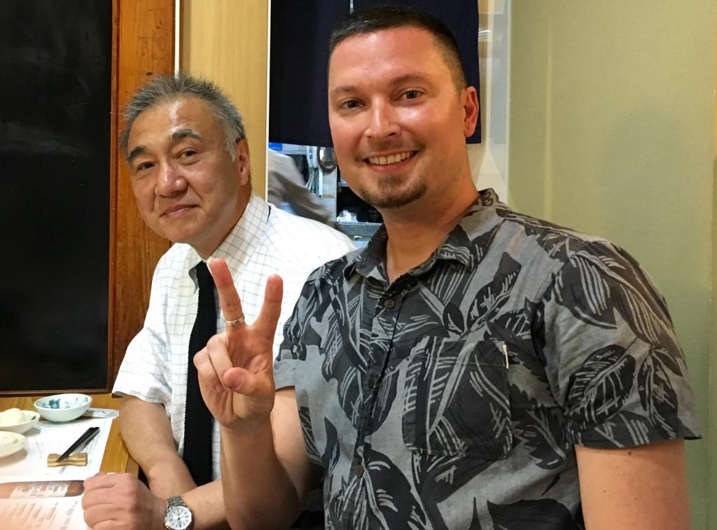 Erik and Kiwami Ifukube in Tokyo, 2016